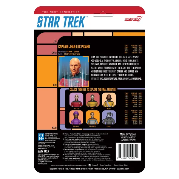 Super7 Star Trek^Star Trek: The Next Generation Reaction - Captain Picard Transporter (Glitter)