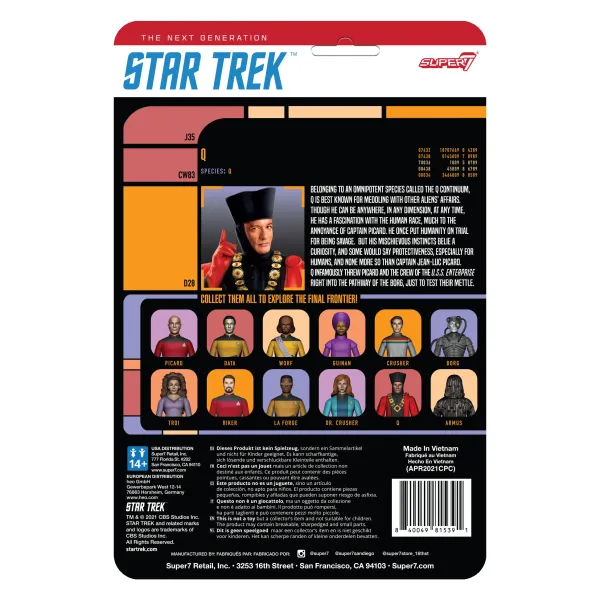 Super7 Star Trek^Star Trek: The Next Generation Reaction Figure Wave 2 - Q