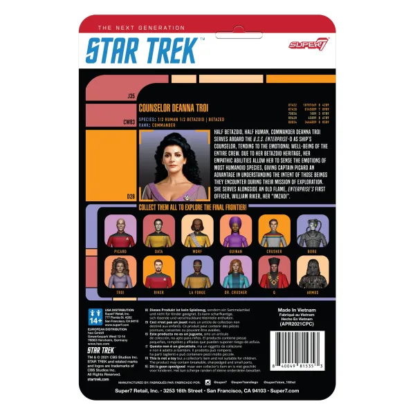 Super7 Star Trek^Star Trek: The Next Generation Reaction Figure Wave 2 - Counselor Troi