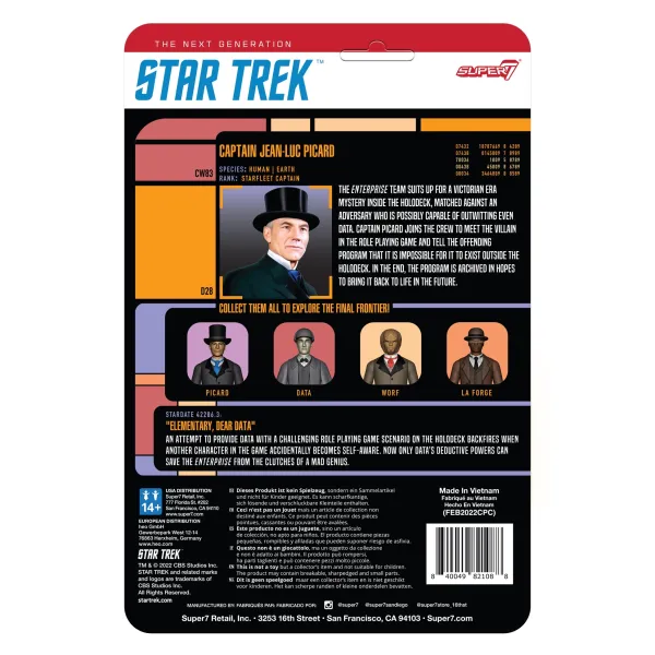 Super7 Star Trek^Star Trek: The Next Generation Reaction Figures Wave 3 - Victorian Captain Picard