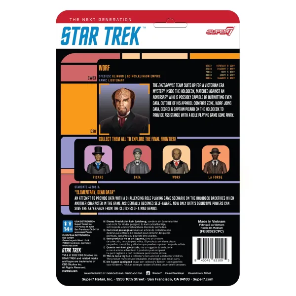 Super7 Star Trek^Star Trek: The Next Generation Reaction Figures Wave 3 - Victorian Worf