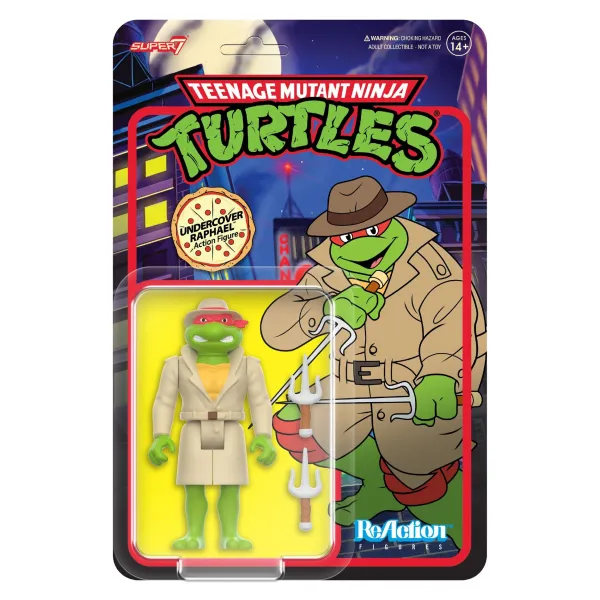 Super7 Teenage Mutant Ninja Turtles^Teenage Mutant Ninja Turtles Reaction Figures Wave 08 - Undercover Raphael (Cartoon)