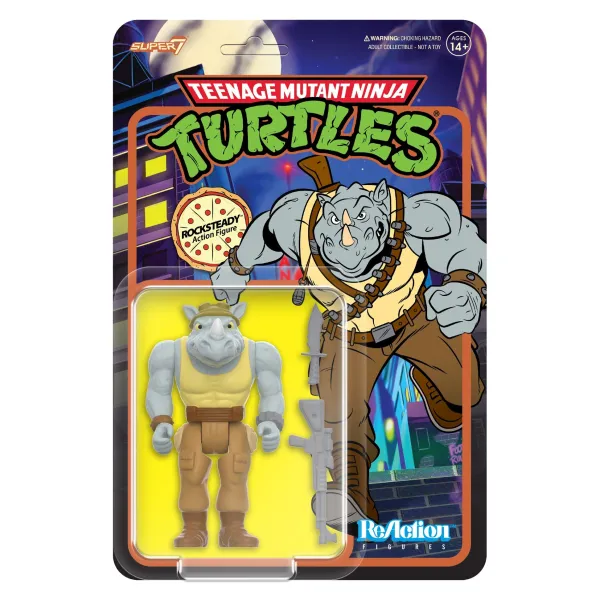 teenage_mutant_ninja_turt_0-13.webp Super7 Teenage Mutant Ninja Turtles^Teenage Mutant Ninja Turtles Reaction Figures Wave 08 - Rocksteady (Cartoon)