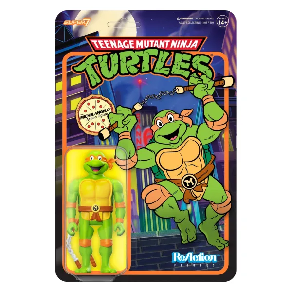 Super7 Teenage Mutant Ninja Turtles^Teenage Mutant Ninja Turtles Reaction Wave 7 - Michelangelo Toon