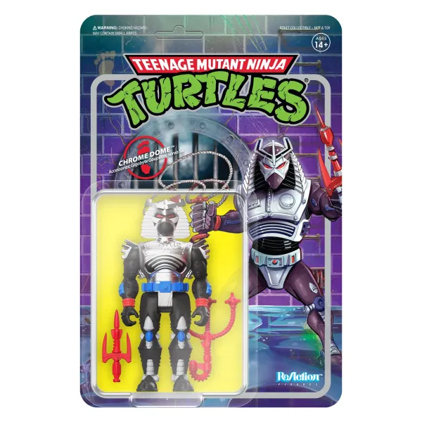Super7 Teenage Mutant Ninja Turtles^Teenage Mutant Ninja Turtles Reaction Wave 6 - Chrome Dome