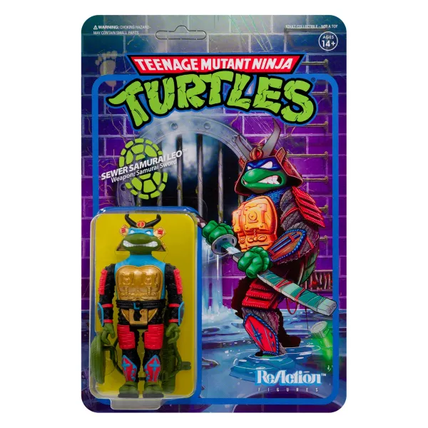 Super7 Teenage Mutant Ninja Turtles^Teenage Mutant Ninja Turtles Reaction Figures Wave 3 - Samurai Leonardo