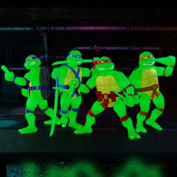 Super7 Teenage Mutant Ninja Turtles^Teenage Mutant Ninja Turtles Ultimates! Mutagen Ooze Glow Figures ( Exclusive)