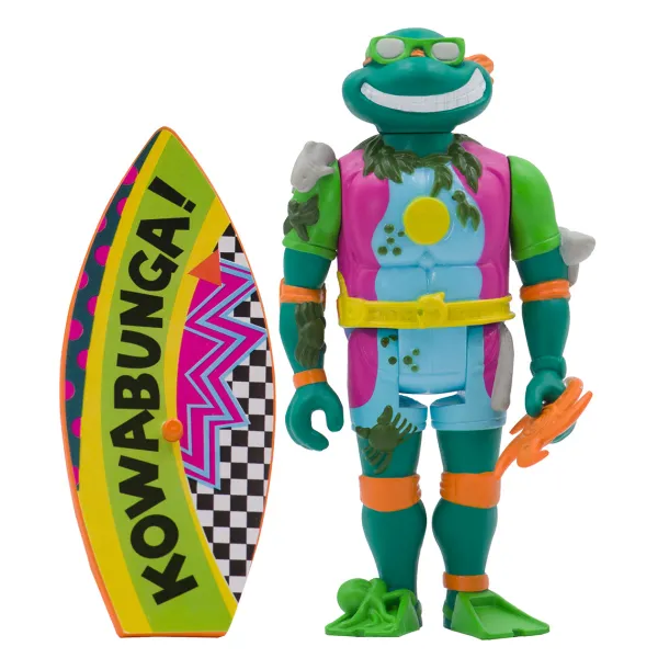 Super7 Teenage Mutant Ninja Turtles^Teenage Mutant Ninja Turtles Reaction Figure Wave 3 - Sewer Surfer Michelangelo