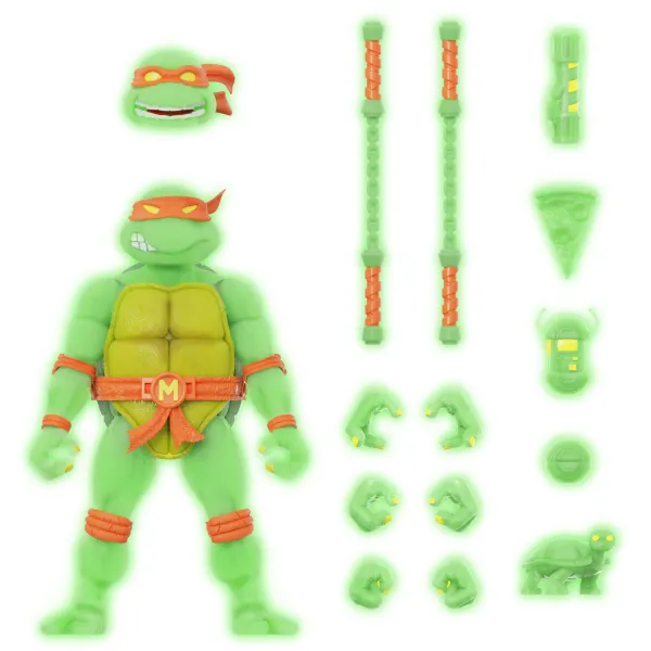 Super7 Teenage Mutant Ninja Turtles^Teenage Mutant Ninja Turtles Ultimates! Mutagen Ooze Glow Figures ( Exclusive)