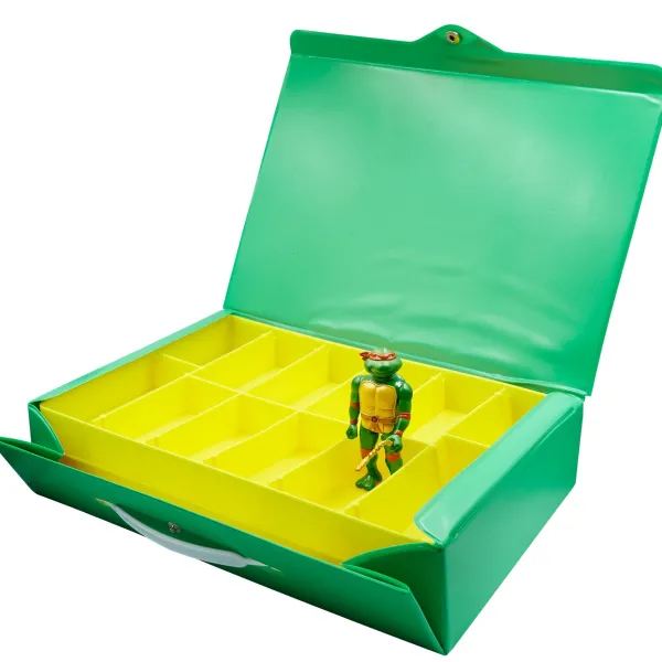 Super7 Teenage Mutant Ninja Turtles^Teenage Mutant Ninja Turtles Reaction Figures - Carry Case With Michelangelo (Metallic)