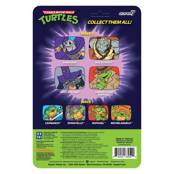Super7 Teenage Mutant Ninja Turtles^Teenage Mutant Ninja Turtles Reaction Figures Wave 08 - Shredder (Cartoon)