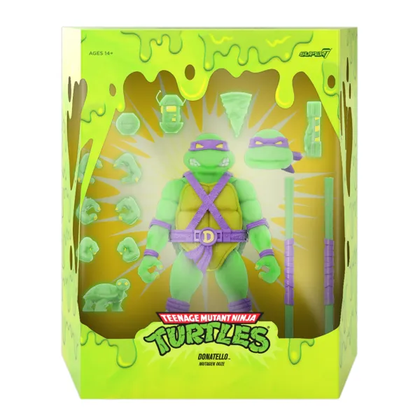 Super7 Teenage Mutant Ninja Turtles^Teenage Mutant Ninja Turtles Ultimates! - Donatello [Mutagen Ooze Glow] (Pre-Order Exclusive)