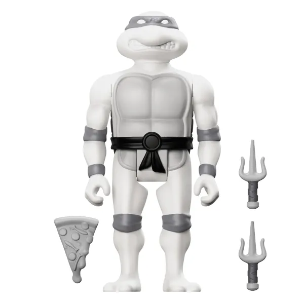 Super7 Teenage Mutant Ninja Turtles^Teenage Mutant Ninja Turtles Reaction Figure Wave 9 - Raphael (Comic Greyscale)