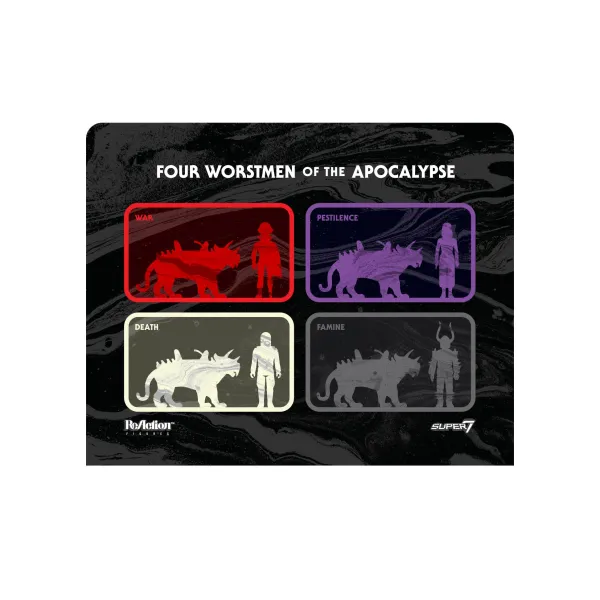 Super7 The Worst^The Four Worstmen Of The Apocalypse Reaction Figure - Shedusa And Pestilence Leopard