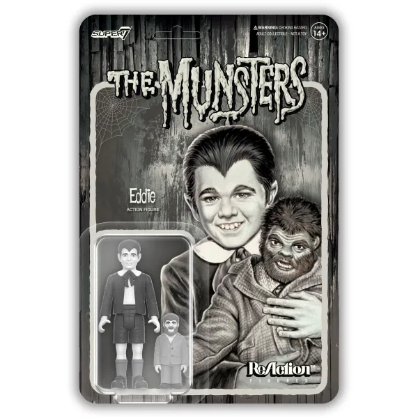 Super7 The Munsters^The Munsters Reaction Wave 3 - Eddie Munster (Grayscale)