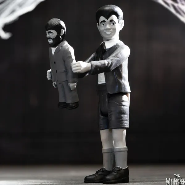 Super7 The Munsters^The Munsters Reaction Wave 3 - Eddie Munster, Marilyn Munster & Hot Rod Herman (Grayscale)