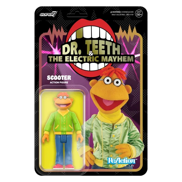 Super7 Disney^The Muppets Reaction Figures Wave 1- Electric Mayhem Band - Scooter