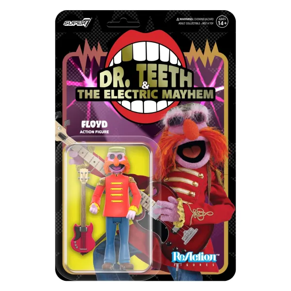 Super7 Disney^The Muppets Reaction Figures Wave 1- Electric Mayhem Band - Floyd