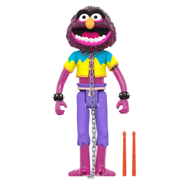 Super7 The Muppets^The Muppets Reaction Figures Wave 1 - Electric Mayhem Band - Animal (Glitter)