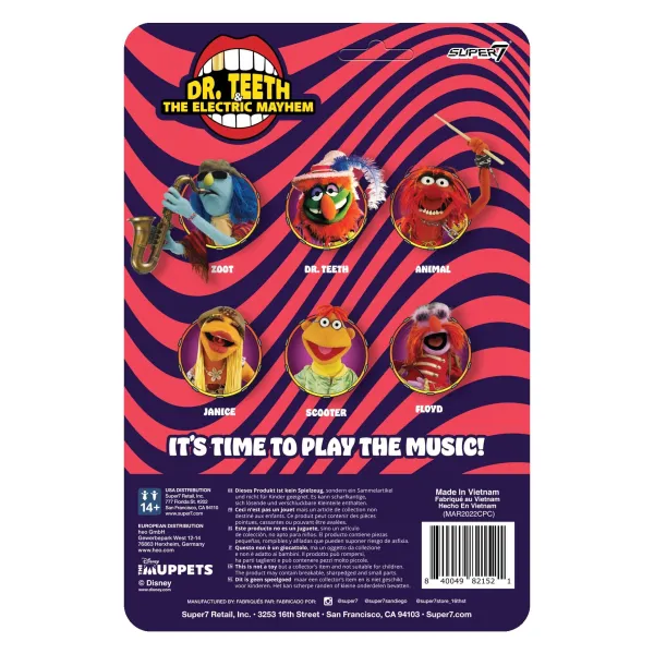 Super7 Disney^The Muppets Reaction Figures Wave 1- Electric Mayhem Band - Scooter