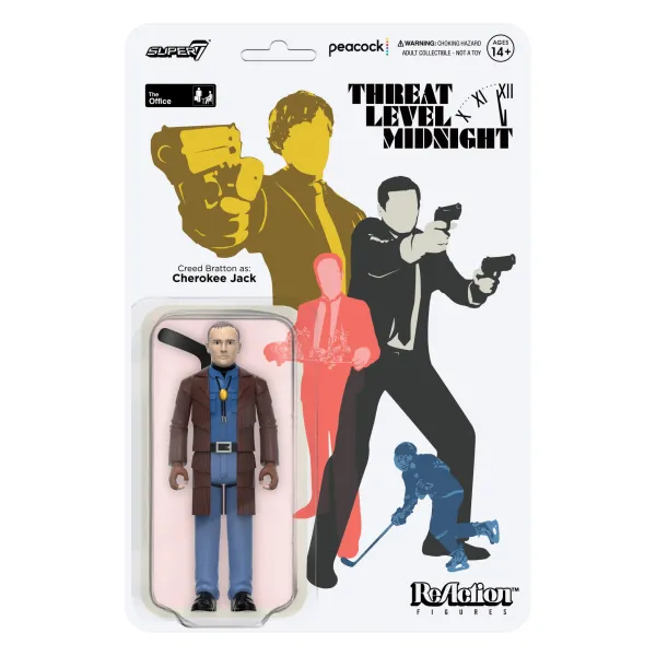 Super7 The Office^The Office Reaction Figures Wave 1 - Creed Bratton As Cherokee Jack