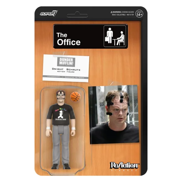 Super7 The Office^The Office Reaction Figures Wave 2 - Dwight Schrute (Basketball)