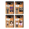 Super7 The Office^The Office Reaction Figures Wave 2 - Michael Scott (Prison Mike), Dwight Schrute (Basketball), Stanley Hudson (Florida), Pam Beesly (Dundie)