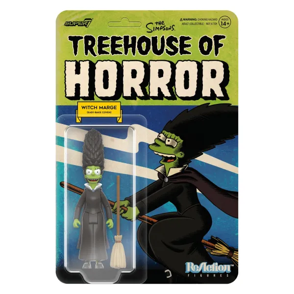Super7 The Simpsons^The Simpsons Reaction Figures Wave 04 (Tree House Of Horror V2) - Witch Marge