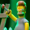 Super7 The Simpsons^The Simpsons Reaction Figures Wave 04 (Tree House Of Horror V2) - Hell Toupee Homer