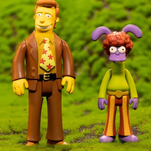 Super7 The Simpsons^The Simpsons Reaction W2 - Troy Mcclure (Fuzzy Bunny'S Guide To You-Know-What)
