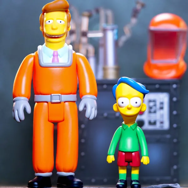 Super7 The Simpsons^The Simpsons Reaction W2 - Troy Mcclure (Someone'S In The Kitchen With Dna)