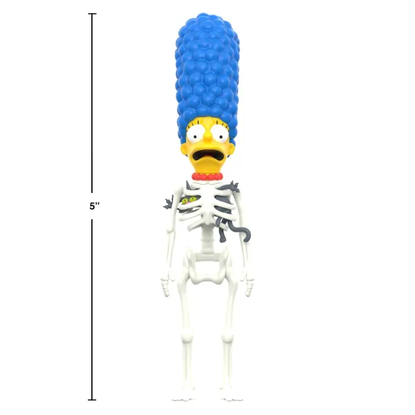 Super7 The Simpsons^The Simpsons Reaction W3 - Treehouse Of Horror - Skeleton Marge