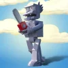 Super7 The Simpsons^The Simpsons Ultimates! Wave 1- Robot Scratchy