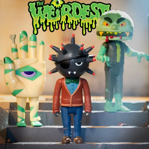 Super7 The Weirdest^The Weirdest Reaction Figures Wave 4 - Mummy'S Hand, Trauma Bomb & Zombeef (Putrid Pals)