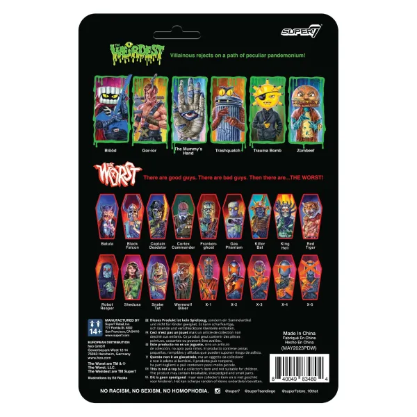 Super7 The Weirdest^The Weirdest Reaction Figures Wave 04 - Mummy'S Hand (Putrid Pals)