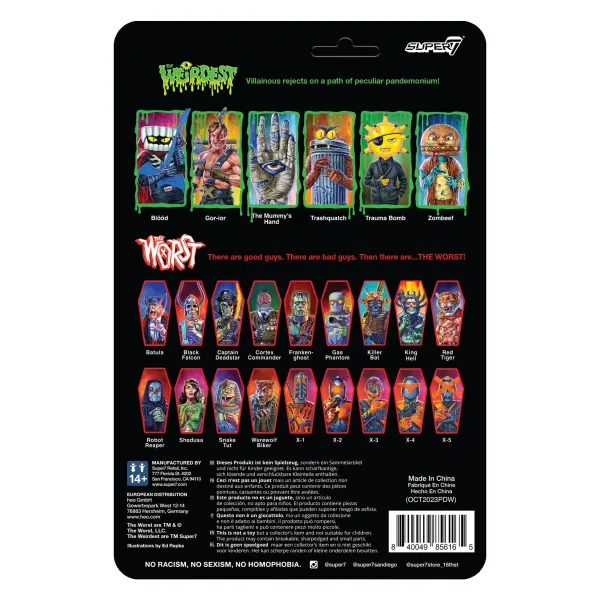 Super7 The Weirdest^The Weirdest Reaction Figures Wave 05 - Blood (Rotten Rangers)