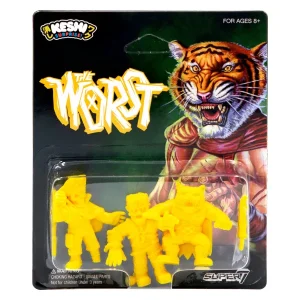 Super7 The Worst^The Worst Keshi Pack A - Red Tiger, Captain Deadstar, Frankenghost (Yellow)