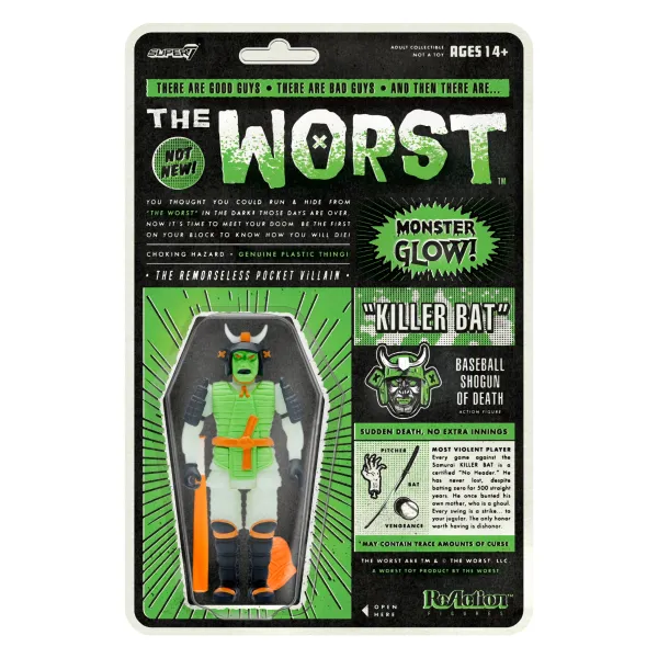Super7 The Worst^The Worst Reaction Figures Wave 3 - Killer Bat (Hell-Oween Glow)