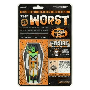 Super7 The Worst^The Worst Reaction Figures Wave 3 - King Hell (Hell-Oween Glow)