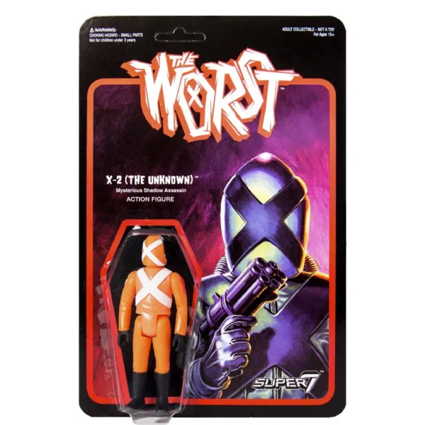 Super7 The Worst^The Worst Reaction Figure - X-2 (The Unknown) Star Worst