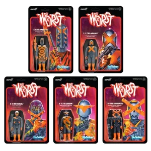 Super7 The Worst^The Worst Reaction Figures Wave 3 - X-Series (Full Set)