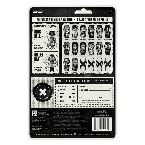 Super7 The Worst^The Worst Reaction Figures Wave 3 - King Hell (Hell-Oween Glow)