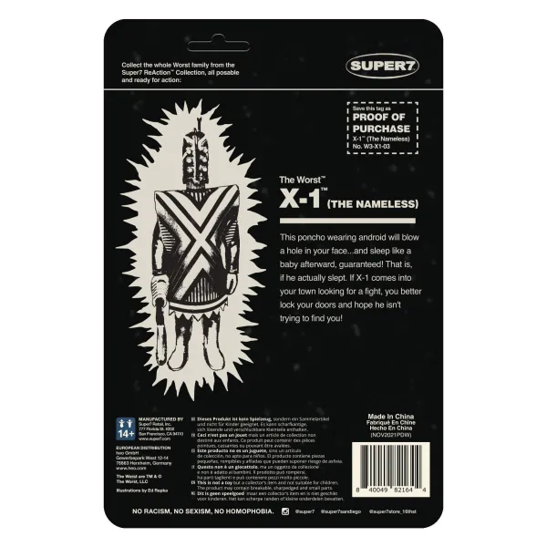 Super7 The Worst^The Worst Reaction Figures Wave 3C - X-1 (Monster Glow) Sdcc 22