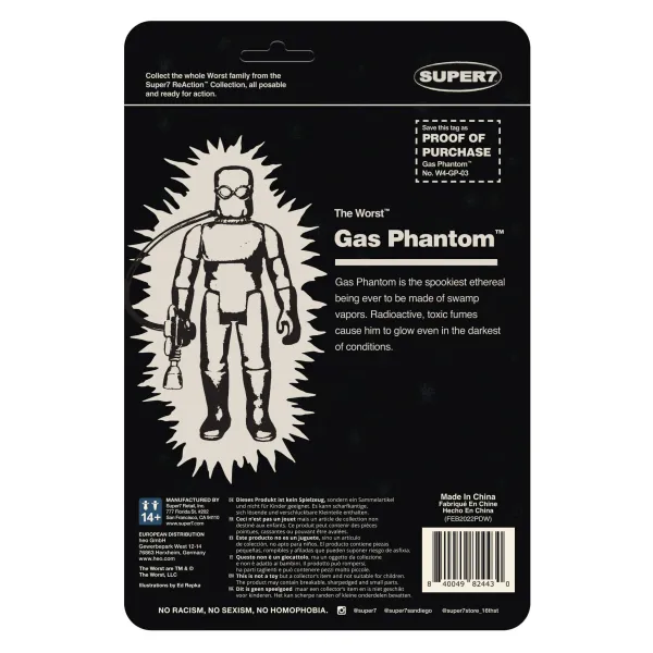 Super7 The Worst^The Worst Reaction Wave 1 - Gas Phantom (Monster Glow)