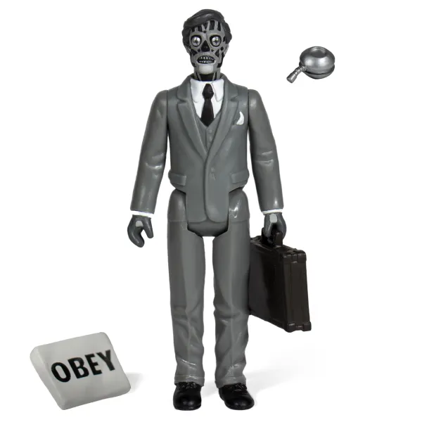 Super7 They Live^They Live Reaction Figure - Male Ghoul (Black & White)