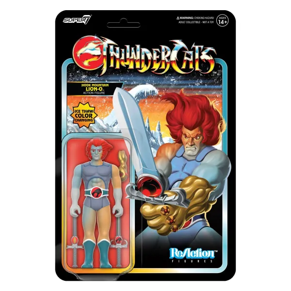 Super7 Thundercats^Thundercats Reaction Wave 5 - Hook Mountain Lion-O (Ice Thaw Color Change)