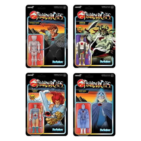 Super7 Thundercats^Thundercats Reaction Wave 5 - Set Of 4