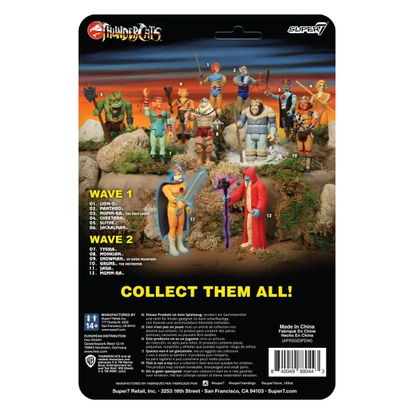 Super7 Thundercats^Thundercats Reaction Wave 5 - Hook Mountain Lion-O (Ice Thaw Color Change)