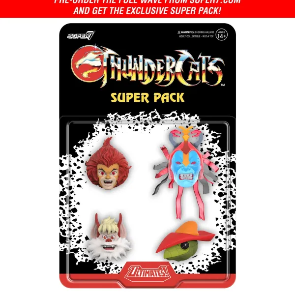 Super7 Thundercats^Thundercats Ultimates! Wave 10 - Snarfer, Quick Pick, Young Lion-O & Mumm-Ra (Dream Master)