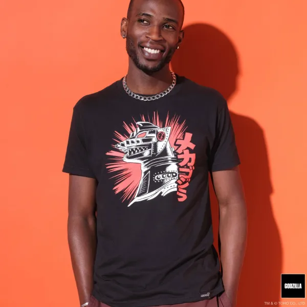 Super7 Godzilla^Toho Mechagodzilla Glow Cardback Art T-Shirt